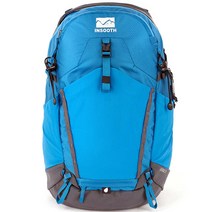 인수스 리사 등산 소형 배낭 티어드롭 25L + 레인커버, 블루사파이어