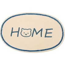 마이데일리 타원형 드로잉 캐릭터 현관 욕실 발매트 카페트, cat