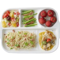 착한살림 5구 도자기 식판, 화이트