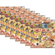쁘띠팬시 리얼스티커 과일나라 DA5161-C, 7개, 혼합색상
