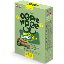 브레드가든 반려동물 우피이피 뼈다귀모양 쿠키믹스 50g x 4종 간식 DIY 세트, 1세트, 과일/야채
