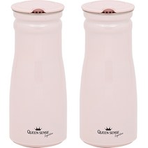 퀸센스 시그니처 컬러스텐 물병 2p, 핑크, 0.8L