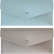 소이믹스 지갑형 가죽 용돈봉투 어버이날 부모님 감사 봉투 2종 세트 SOWLT1, 블루, 그레이, 1세트
