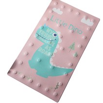 하이유니 욕실 미끄럼방지 건식 동물 발 매트 패드, 스마일디노