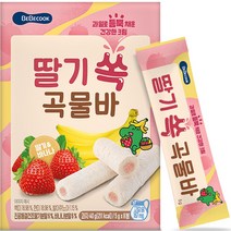베베쿡 딸기 쏙 곡물바, 딸기맛, 1개