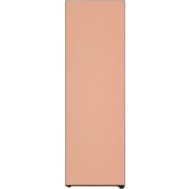 LG전자 오브제컬렉션 컨버터블 패키지 글라스 냉동전용고 좌터치 / 좌열림 324L 방문설치, 오브제컬렉션 크림 피치, Y322AA3(Y322GH3S)