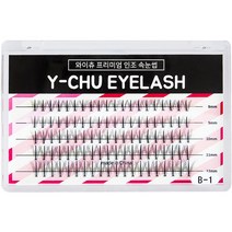 와이츄 프리미엄 가닥 부분속눈썹 10mm B-1-4, 블랙, 100개