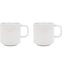라세라미끄 르파레트 세라믹 머그컵 380ml, 이사벨 화이트, 2개