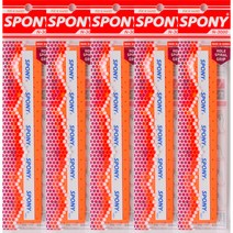 스포니 배드민턴 소프트핏 홀스파이럴그립 N-3000 5p, 오렌지