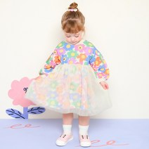 밀크마일 여아용 피카부 플라워 블라썸 원피스