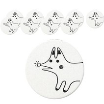 민화샵 패브릭 손거울 만들기, 10개, 여우(UDPFB0074)