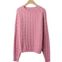 여성용 린다샵 홀리벤 나그랑 울 꽈배기 니트 cpnt4305k31