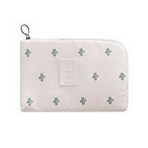 다윗트 휴대용 미니 충전기 케이블 보관 파우치, 선인장, 1개