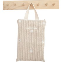 마롤로뜨 100수 순면 누빔 손잡이 파우치 기저귀 가방, 퓨어블라썸