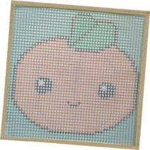 알로데 다용도 러그 발매트 DIY 스킬 자수 세트 30 x 30 cm, DS78, 1세트