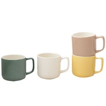 라리사 라떼 머그컵 4종 세트 400ml, 바닐라, 망고, 오트밀, 그린티, 1세트