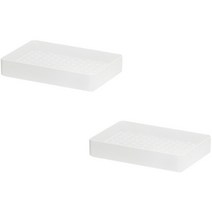 블럭마트 주방용품 물빠짐 트레이 2p, 화이트