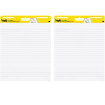 3M 포스트잇 561 라인 이젤패드 메모지 30매, 흰색, 2개