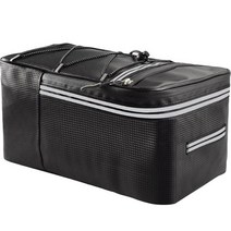 어썸드로우 자전거 뒷좌석 짐받이 가방 12L, 블랙, 1개
