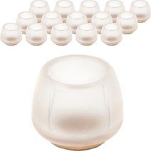 체어서퍼 바닥긁힘 방지 식탁 의자다리 커버 M, 투명, 16개