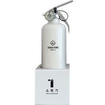 더스퀘어 ABC분말 1kg 소화기 철재 받침대 화이트, 650g, 1개