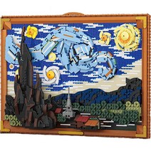 LOZ 미니 나노블럭 별빛밤 액자, 혼합색상