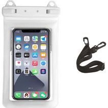 바랑 최강 물놀이용 휴대폰 방수팩, 화이트, 1개