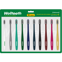 웰킵스 웰티스 컴팩트 초극세모 칫솔, 10개입, 1개