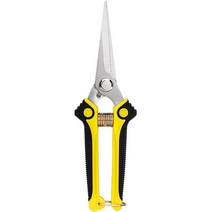 보나리빙 다목적 꽃꽂이 원예용 가위 옐로우, 1개