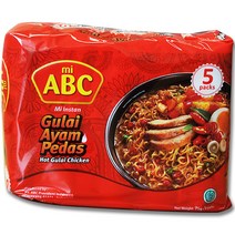 ABC 미 인스턴트 굴라이 아얌 쁘다스 라면 75g, 5개