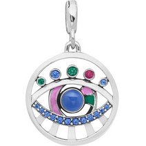 판도라 여성용 판도라 여성용 미 디 아이 메달리언 펜던트 겸 댕글 실버 참