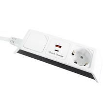 네모탭 USB 일반2구 고속충전 C타입 멀티탭, 1.5m, 1개