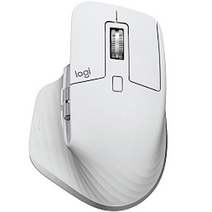 로지텍 MX Master 3S FOR MAC 무선 마우스 MR0077, 페일 그레이