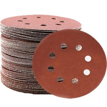 바벨롭 125mm 240방 원형 8홀 샌딩 빼빠 페파 페이퍼, 100개