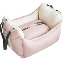 바비숑 반려동물용 카시트 시즌3 확장형, 핑크