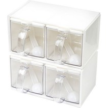 쿡차미 캐니스터 양념 저장통 2p + 스푼 2p + 라벨지 8종 + 트레이 세트, 2세트, 저장통 4p + 스푼 4p + 라벨지 16종 + 트레이 2p