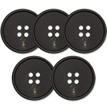 동대문단추왕 코트 정장 리얼 단추 소뿔 01 H10 18mm, BK무광, 5개