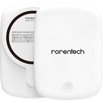 로랜텍 맥세이프 갤럭시 아이폰 고속 무선충전 보조배터리 10000mAh, 화이트