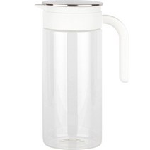 넥스코 냉장고 내열유리 물병, 화이트, 1400ml