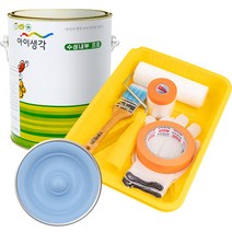 삼화페인트 아이생각 친환경 수성내부 프로 4L 도구세트, 블루마운틴, 4000ml, 1개