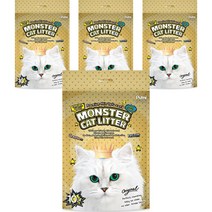 푸르미 고양이 몬스터 캣리터 1.5mm 극세사 두부모래 고급형, 10L, 4개, 오리지널(무향)