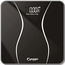 케이페이지 스마트 체중계, KPS-180BK, 블랙