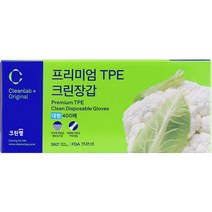 크린랩 크린장갑 프리미엄 TPE 대형 L, 400개입, 1개