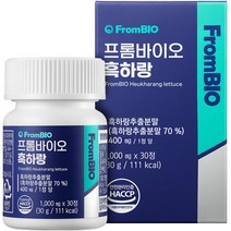 프롬바이오 흑하랑, 30정, 30g, 1병