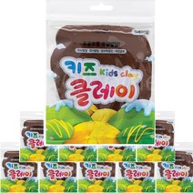 키즈 클레이 10개, 갈색, 50g