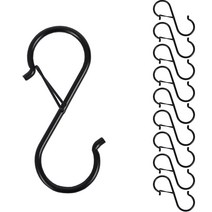 잠금형 S고리, 블랙, 10개