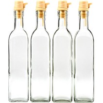 모던하우스 깔끔한 오일병 250ml x 4p 세트 + 스티커, 1세트