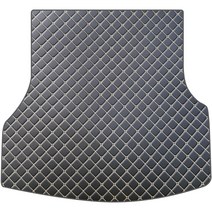 아이빌 4D 입체퀼팅 가죽 트렁크 매트, 현대 풀체인지 G80 RG3 2020년형~, 블랙 + 골드