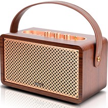인켈 휴대용 프리미엄 블루투스 오디오 스피커 20W IK-C350PS, 우드
