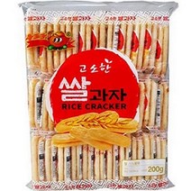 오븐에 잘 구운 고소한 쌀 과자, 200g, 1개